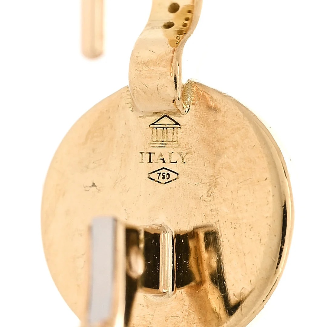 18K Yellow Gold Sole Luna Drop 4