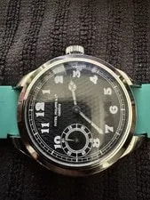 Patek Philippe — Patek Philippe Genève Mechanical Black Dial Turquoise Strap — Watch — resale