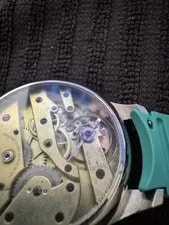 Patek Philippe Genève Mechanical Black Dial Turquoise Strap 4
