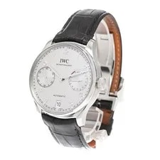 IWC Schaffhausen Portuguese Automatic IW500707 42mm SS Silver Dial Date #C008 2