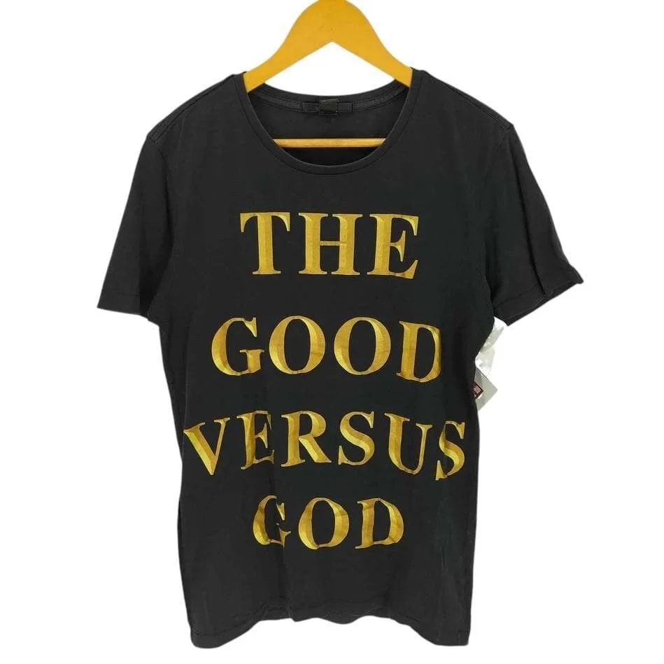 Tag — Ksubi Good Versus God Graphic Tee Poem Tag — streetwear — resale