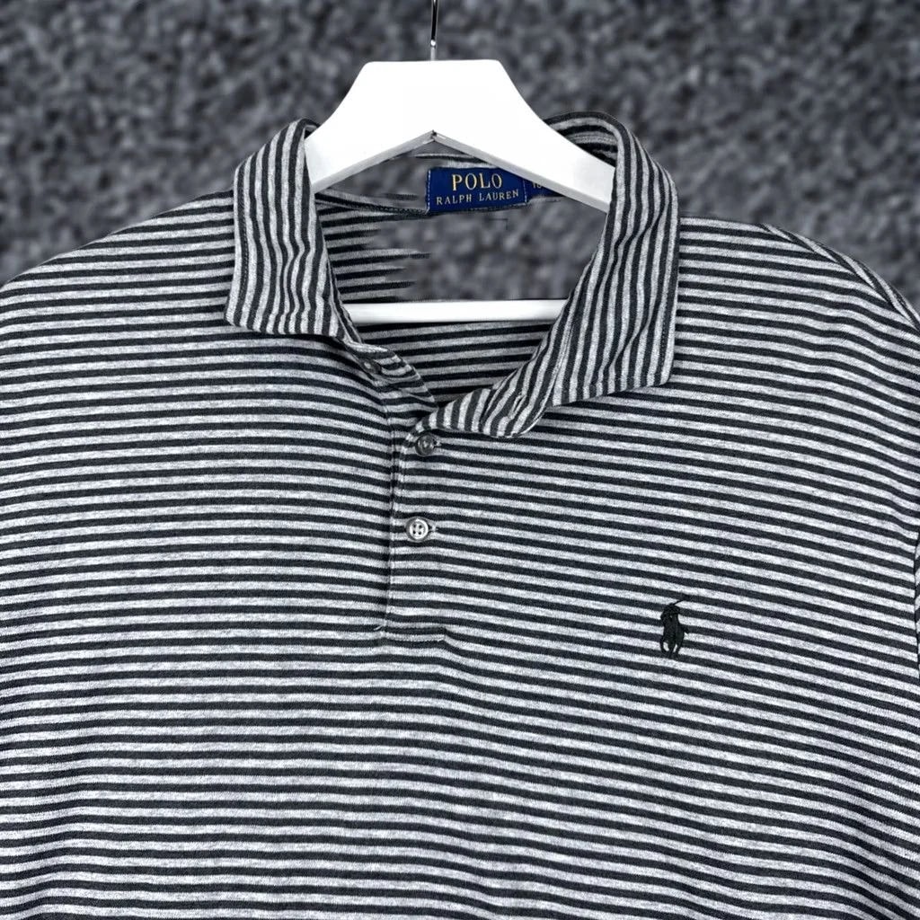 Polo Ralph Lauren Polo Shirt XL Classic Fit With Stripe Shirt Short Sleeve 100% Cotton Regular — streetwear — resale
