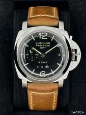 Panerai — 2016 Panerai Luminor 1950 8 Days GMT 44mm PAM00233 Black Dial — Watch — resale