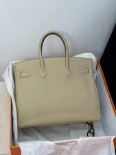 Auth Hermès Birkin 35 Trench Palladium 3