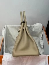Auth Hermès Birkin 35 Trench Palladium 4