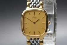 [Ex+5] 1989 Omega de Ville Cal.1378 30mm Gold Dial Vintege Quartz 2