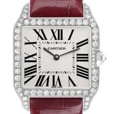 Cartier — Cartier Santos Dumont White Gold Silver Dial WH100251 — Watch — resale