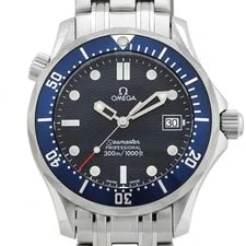 Omega — Omega Seamaster Professional Diver 2561.80.00 Quartz Blue Dial Warranty — Watch — resale