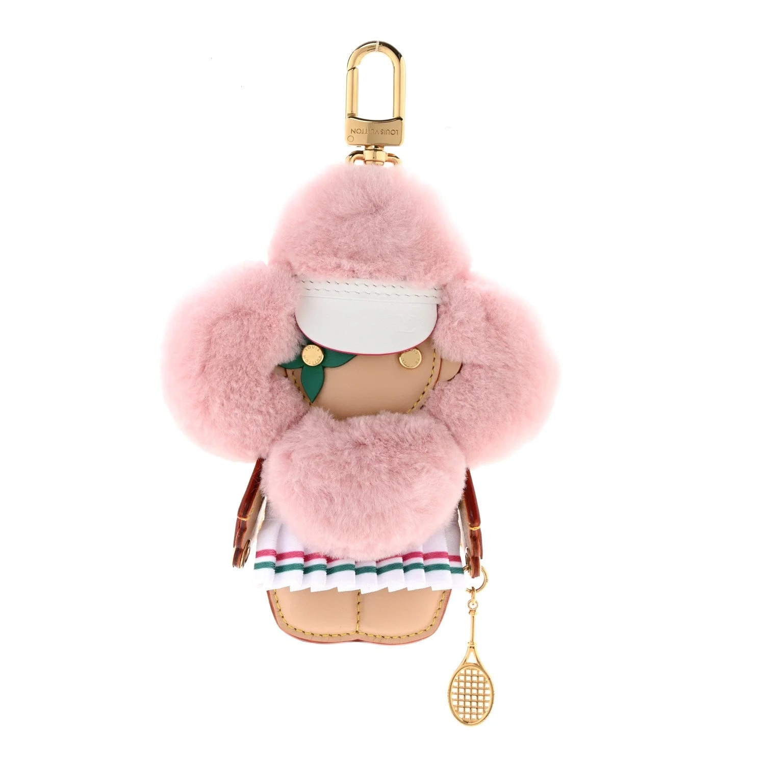 Louis Vuitton — Mink Fur Vivienne Fashionista Tennis Bag Charm — Accessory — resale