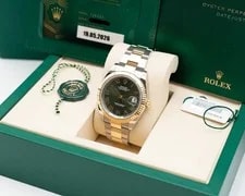 Rolex Datejust 126333 41mm Olive Green Roman Dial Fluted Oyster Bracelet Steel 4