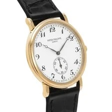 Patek Philippe Calatrava 5022J 33mm Yellow Gold White #WW871 3