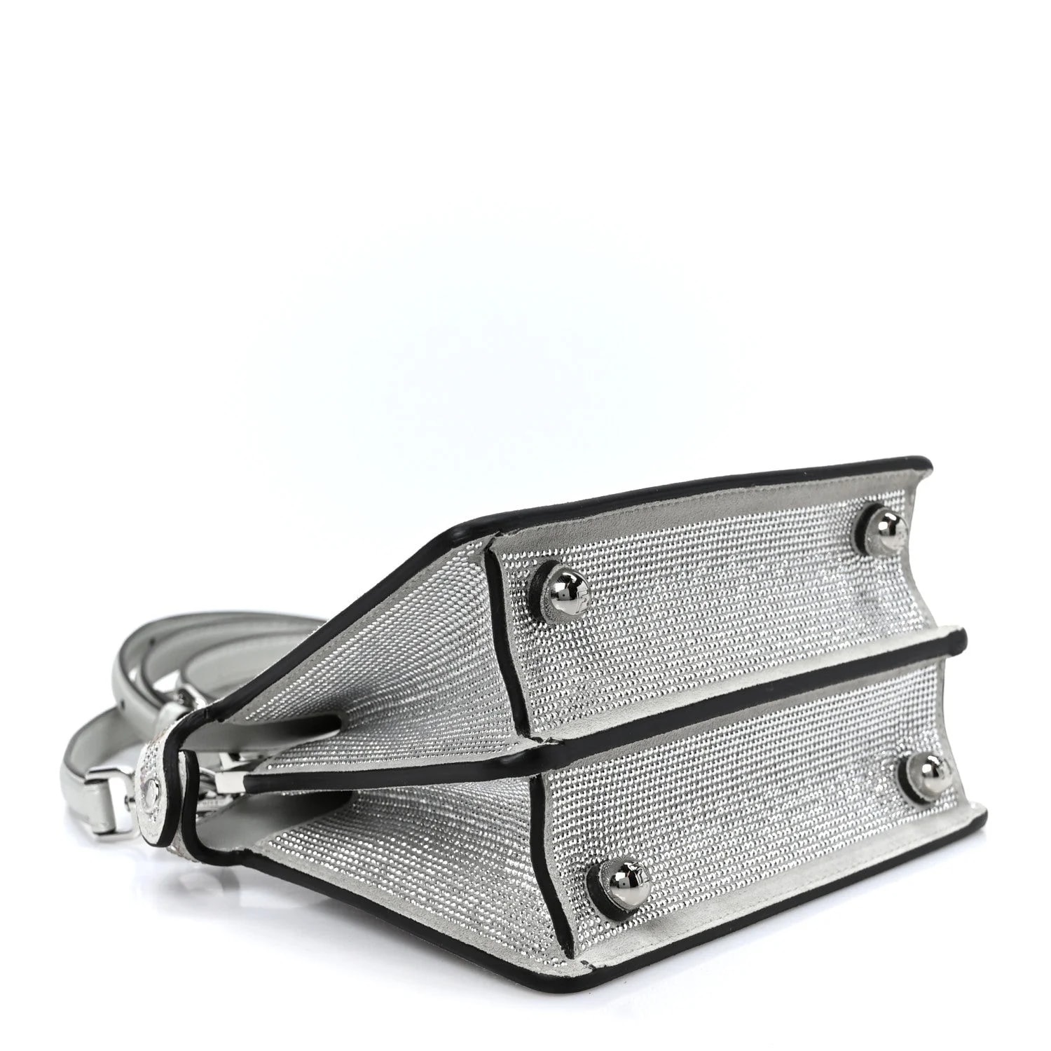 Vitello Laminato Petite Peekaboo I SEE U Satchel Cappuccino 3