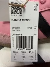 Size 11 - Lionel Messi X Adidas Samba Inter Miami CF - Debossed Home Kit 4
