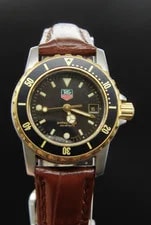 Tag Heuer — Tag Heuer Professional 200 925.208G.2 QZ Black Dial Leather Strap — Watch — resale