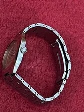 Omega Seamaster Polaris Date Quartz Gold Dial Silver Band From Japan 4