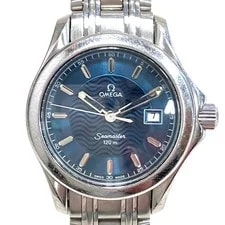 Omega Seamaster 2571.81 Stainless Steel 28mm Blue Dial Quartz #WPW089 4