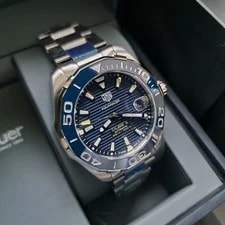 TAG Heuer Aquaracer Calibre 5 Blue 43mm Automatic WAY201B.BA0927 4