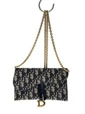 Dior — Christian Dior Saddle Chain BEG Total Pattern 47-ma-0272 — Handbag — resale