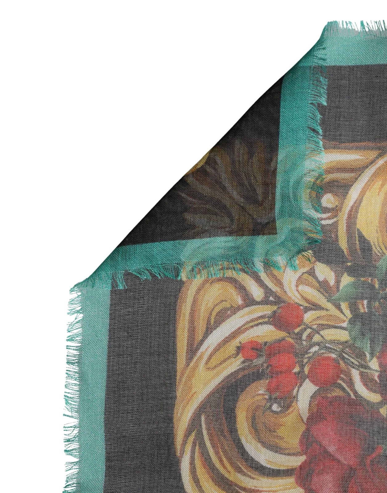 Dolce & Gabbana Floral Square Stole Scarf 2