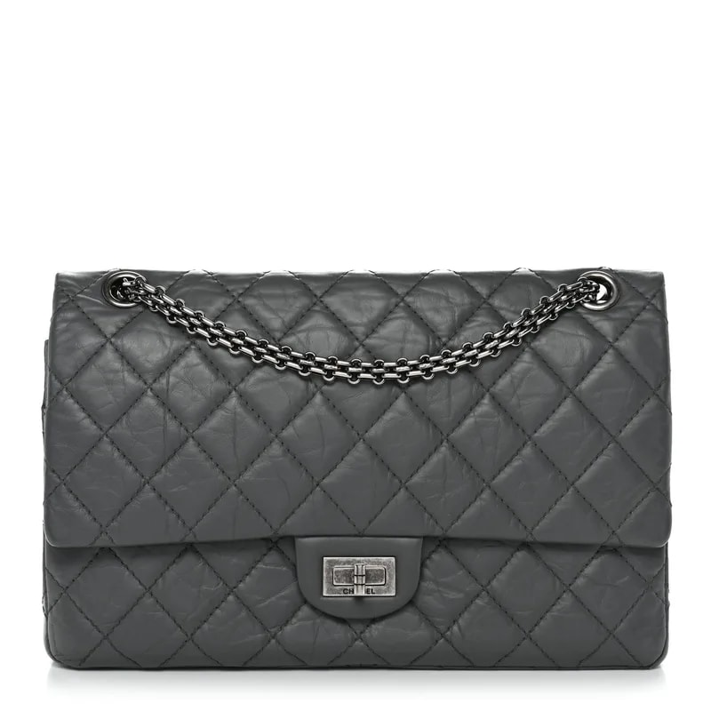 Chanel — Metallic Aged Quilted 2.55 Reissue 226 Flap — Handbag — resale