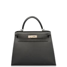 Noir — Hermes Kelly 28 89 Monsieur (se022826a6) — Handbag — resale