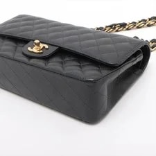 Chanel Matelasse 25 Grained Double Flap Double Chain Bag Met 3