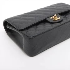 Chanel Matelasse 25 Grained Double Flap Double Chain Bag Met 4