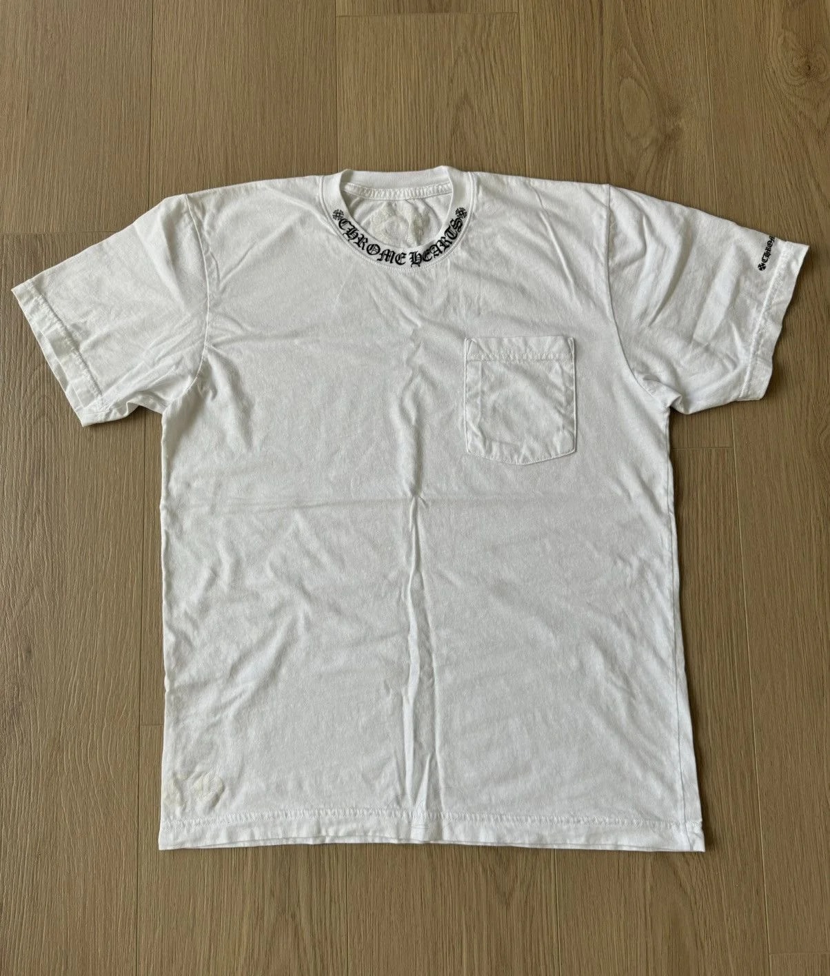 Chrome Hearts — Hearts Neck Logo Pocket T Shirt — streetwear — resale