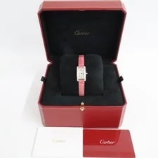 Cartier Tank WB710015 15.2mm White Gold Silver #UW881 4