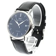 IWC — IWC Portofino IW356308 39mm SS Black Dial Automatic Date #C531 — Watch — resale