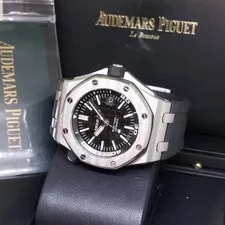 Audemars Piguet Black 42mm Stainless Steel Royal Oak Offshore Diver REF: 15710ST 2