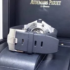 Audemars Piguet Black 42mm Stainless Steel Royal Oak Offshore Diver REF: 15710ST 4