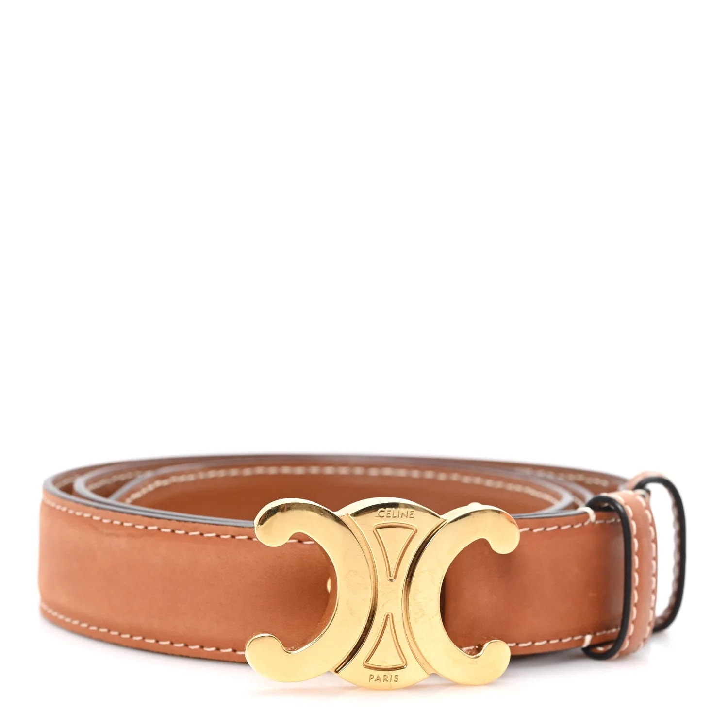 Celine — Box Medium 25mm Triomphe Belt 75 30 — Accessory — resale