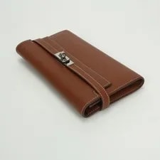 Hermes Kelly Wallet Long Wallet Sil 4