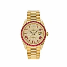 Rolex — Rolex Day-Date 40 228238 Yellow Gold White Roman Numerals Dial — Watch — resale