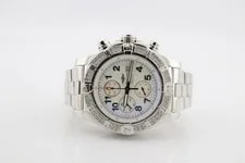 Breitling Super Avenger White Dial Diamond Encrusted Steel 48mm A13370 2