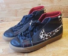 Nike Blazer Mid 638322-002 Safari Pack Leopard Fur Shoes