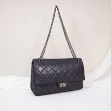 Chanel 2.55 Chain Double Flap Quilted Aged 227 Deep 2