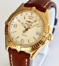 Breitling — Breitling , Solid 18K Gold K10050 Wings Automatic, NEW Strap — Watch — resale