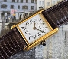 Cartier — 1970s Cartier Tank Mechanical Manual Classic ,Clean and Chic — Watch — resale