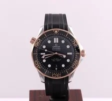 Omega Seamaster 300M Black Sedna Gold/Steel Box/Cards 42mm 210.22.42.20.01.002 3