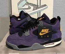 Air Jordan — Size 10 - AIR Jordan 4 Lakers Lakeshow Imperial FV5029-500 Ships Today‼️ — Sneaker — resale