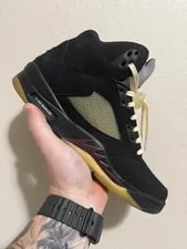 Jordan — Jordan Air 5 ’S Mid Top Lace-Up Athletic — Sneaker — resale