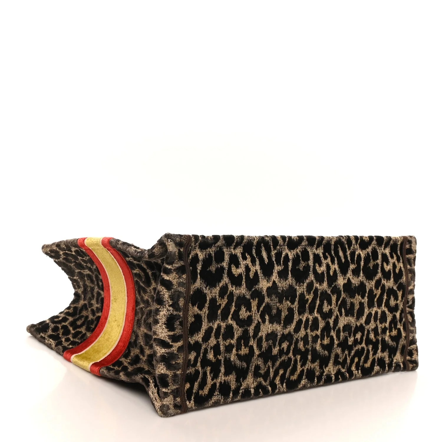 Embroidered Large Leopard Book Tote 4