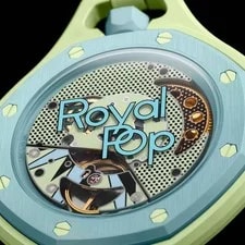 Swatch X Audemars Piguet Royal Pop Blaue Acht Light Green SSX03L101N JPN 4