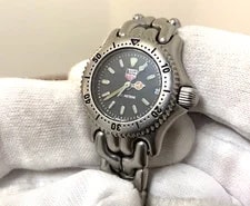 ▶[N ] TAG Heuer S99.208M 24mm Quartz Black Dial Date 200M Swiss 3