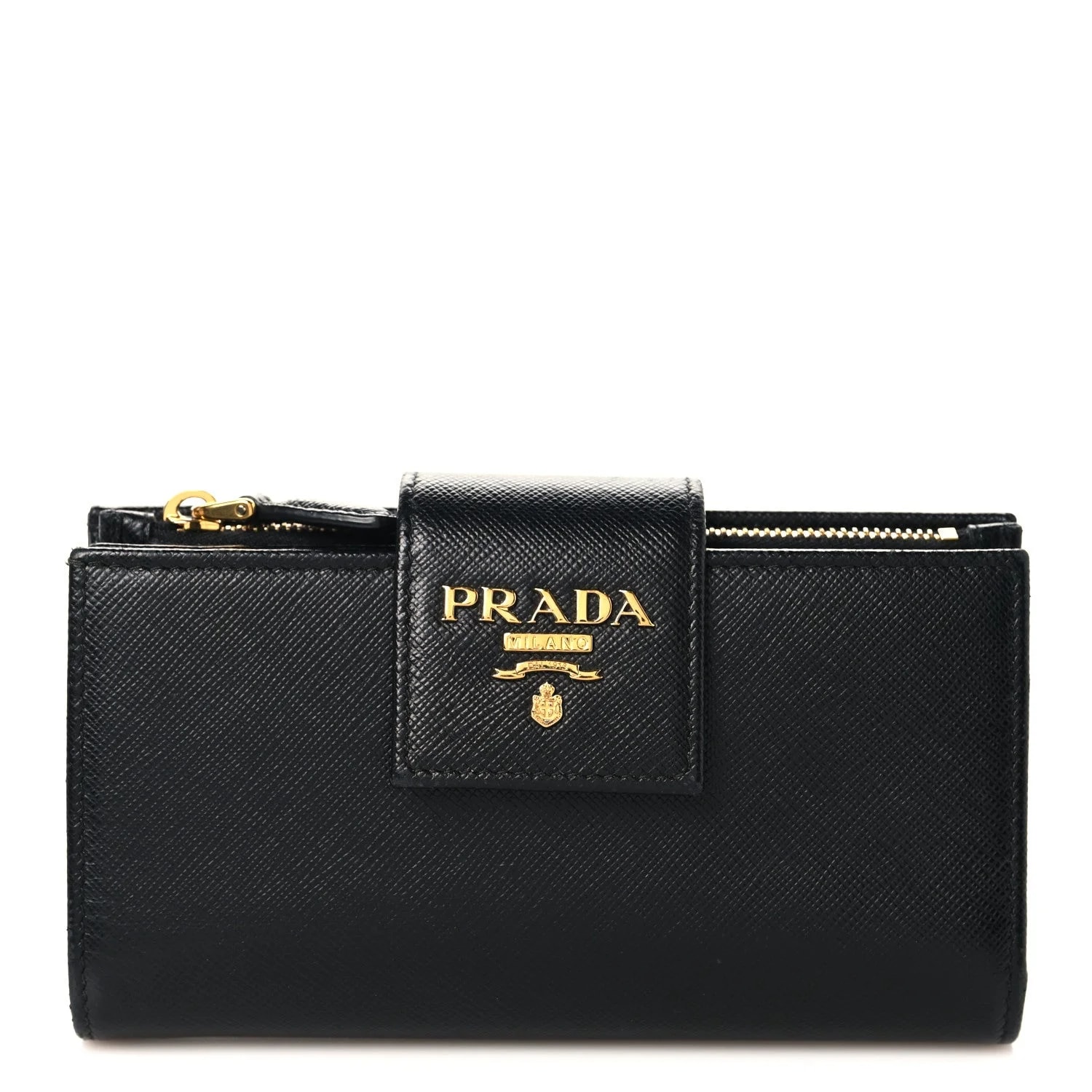 Prada — Metal Tab Wallet — Accessory — resale