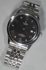 Tudor Geneve 1926 Black With Diamond Dial 41mm 91650 W Card & Box - ! 2