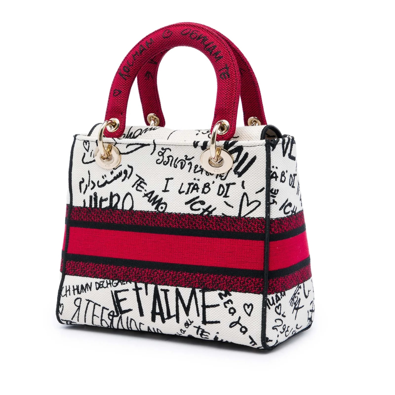 DiorAmour Medium Embroidered Graffiti Lady D Lite 2