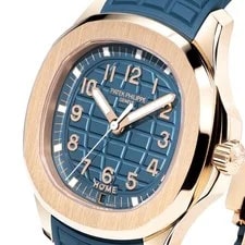 Patek Philippe Aquanaut 39MM Blue Arabic Numerals Dial Rose Gold 3